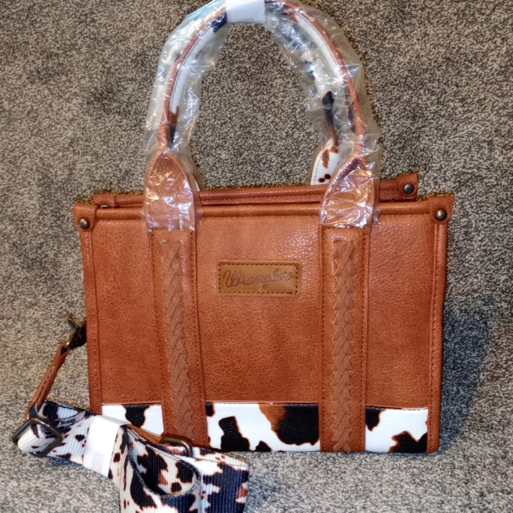 Wrangler Cow Print Crossbody